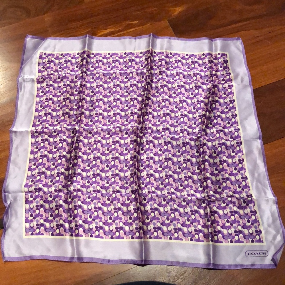 100% silk,authentic Coach scarf.